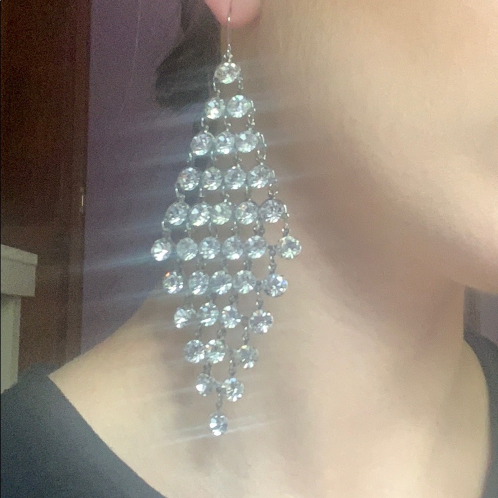 Statement rhinestone earrings